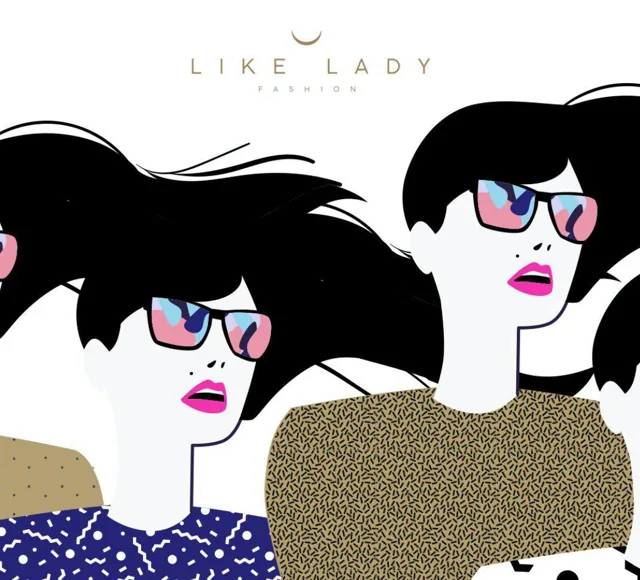 Like Lady — логотип и иллюстрация